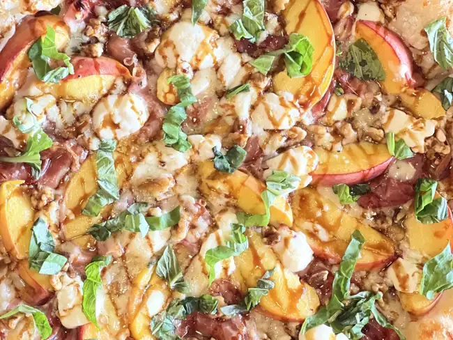 THE PEACHY KEEN - The August Pizza of the Month